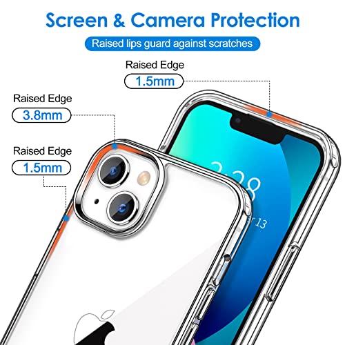 Slim Case for iPhone 13 Soft Liquid Silicone Gel Rubber Bumper, Anti-Scratch Microfiber Lining