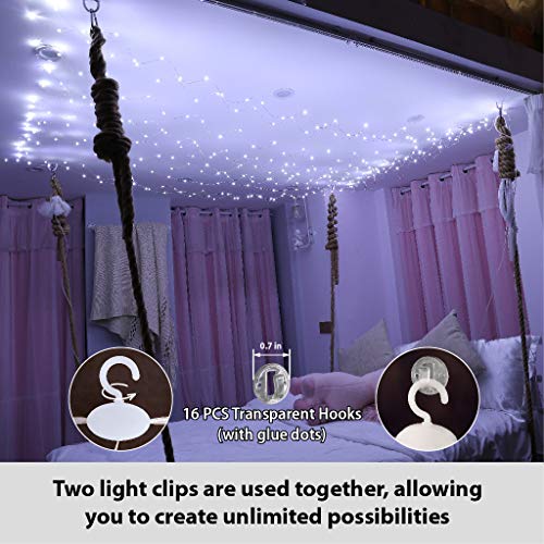 300 LED Fairy Curtain Lights with Remote 8 Modes Timer for Bedroom, 9.8x9.8Ft USB Plug in Adapter