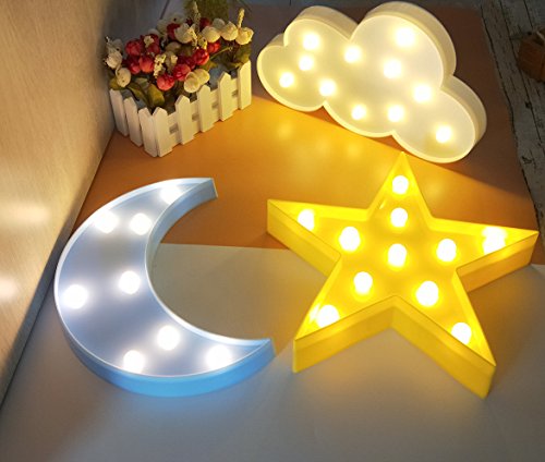 LED Moon Cloud  Star Night Lights for Bedroom Decoration