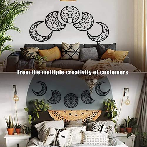 Moon Appearance Wall Art Decoration  (5 Pieces)