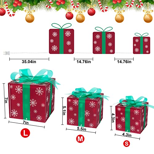 Christmas Lighted Boxes Decoration