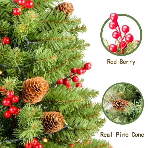 30 inch Prelit 2 Set Pathway Porch Christmas Trees