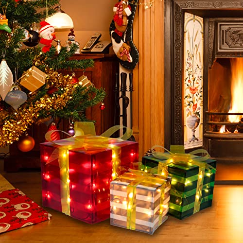 Christmas Lighted Boxes Decoration