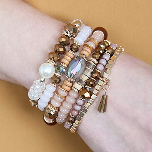 Bead Multi Layer Versatile Statement Bracelets for Women