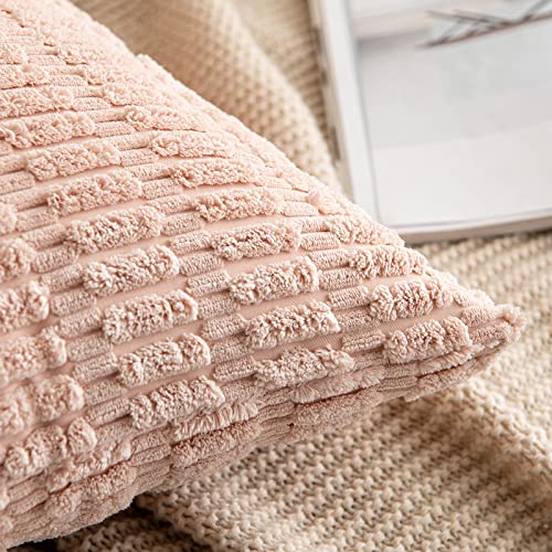 Pack of 2 Decorative Fall Throw Pillow Covers 18x18 Inch Pillow for Sofa Living Room Couch Bed