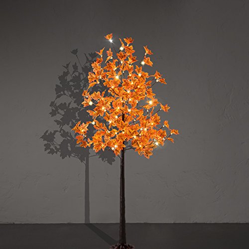 Artificial Lighted Maple Tree Warm White Fall Decorations