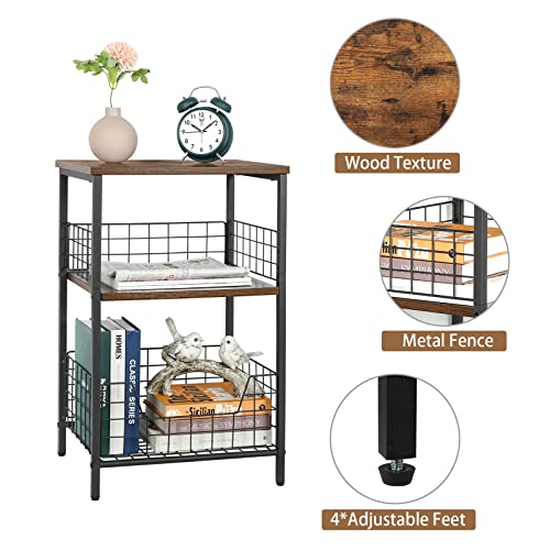 Industrial Retro Small Side Table