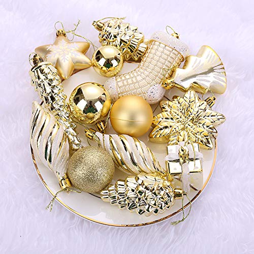 76ct Christmas Tree Balls Ornaments Set