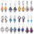 12 Pairs Drop Dangle  Boho Jewelry Waterdrop Earrings Set