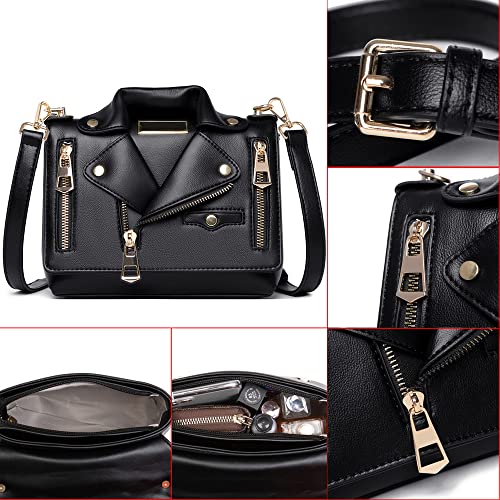 Women Leather Satchel Chain Strap Shoulder Bag Le