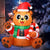 5 FT Christmas Teddy Bear Inflatable with Build-in LEDs