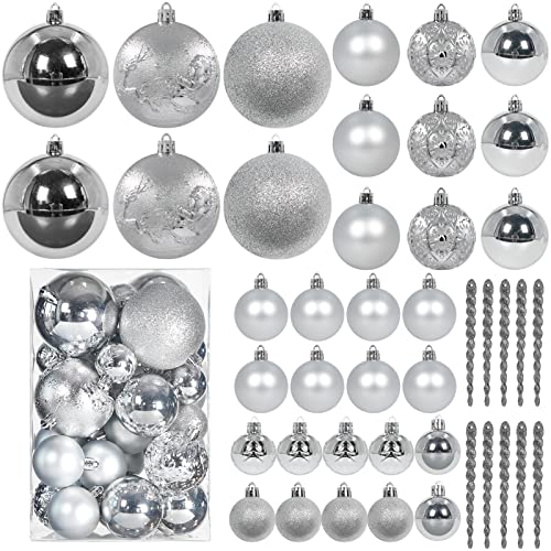 45pcs Christmas Ball Ornaments for Christmas Trees Decorations