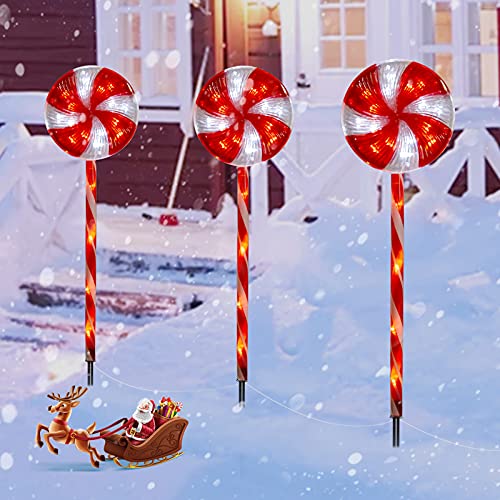 Lollipop Christmas Pathway Lights Decoration