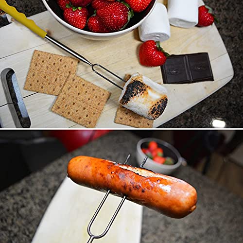 Marshmallow Roasting Sticks  Extend 45" -Smores Sticks for Fire Pit