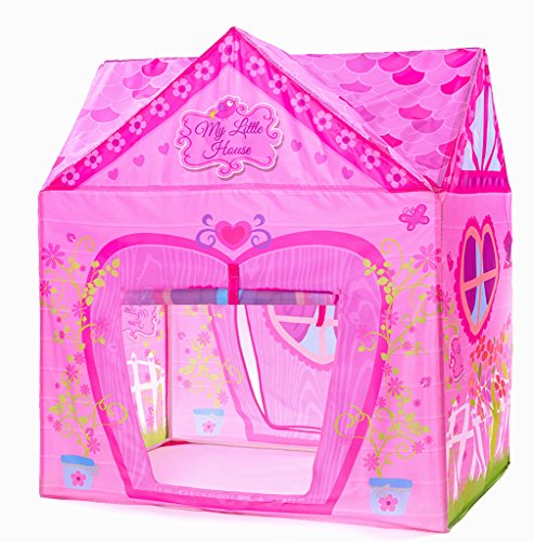 Princess Play Tent Pink Flower Pretend Playhouse