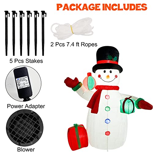 6ft Inflatables Santa/Snowman Christmas Decoration w/ LEDs