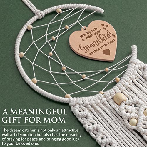 Mothers Day Gift Dream Catcher w/  Warm Heart Pendant Message