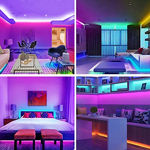 Led Strip Lights  Bluetooth Smart App Control Music Sync Color Changing RGB Led Light Strip with Remote