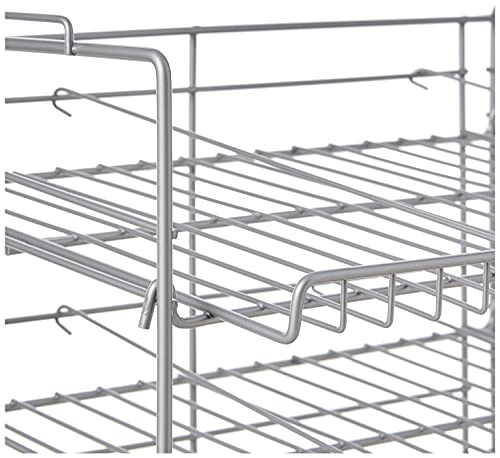 Kitchen Organizer, Durable Steel Construction, Stackable or Side-by-Side