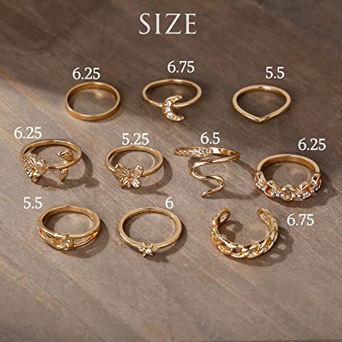 Vintage Silver Knuckle Rings Set for Women