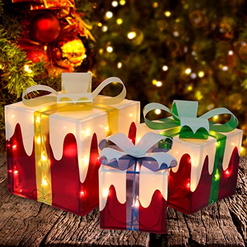 Christmas Lighted Boxes Decoration