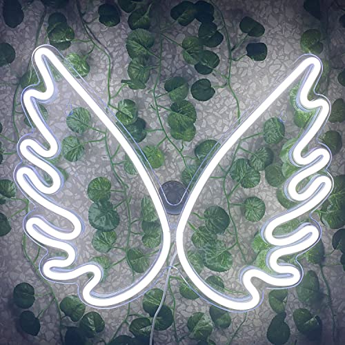 Angel Wing Led Neon Signs(16 x 13 inch) for Bedroom Decoration