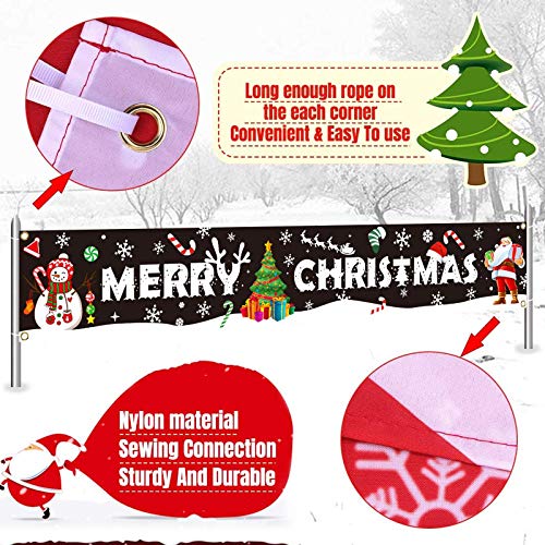 Large Merry Christmas Banner