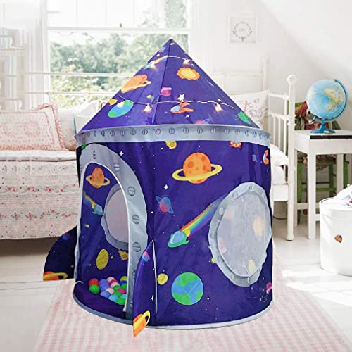 Premium Space Castle Pop Up Tent for Kids Playhouse / Star Lights