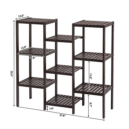 Bamboo Customizable Plant Stand Flower Pots Holder