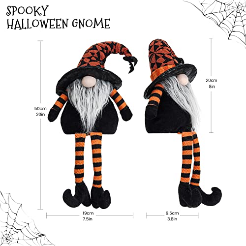 Lighted Halloween Witch's Broom, Spooky Halloween Party Decorations Home Ornament