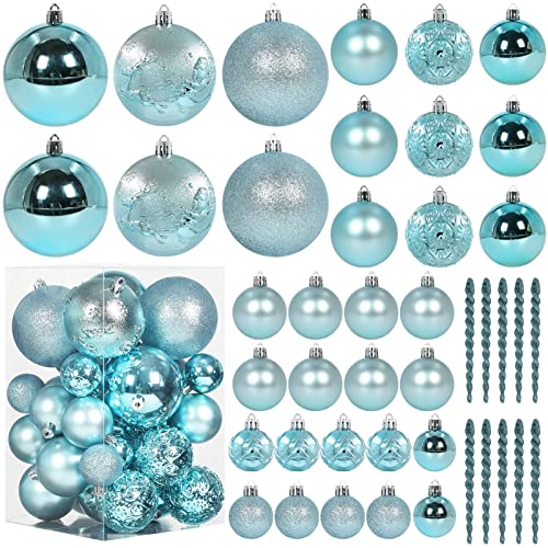 45pcs Christmas Ball Ornaments for Christmas Trees Decorations