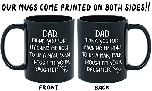 Funny Novelty Coffee Mug 11oz Black Ceramic for  Father's Day/Birthday Gift