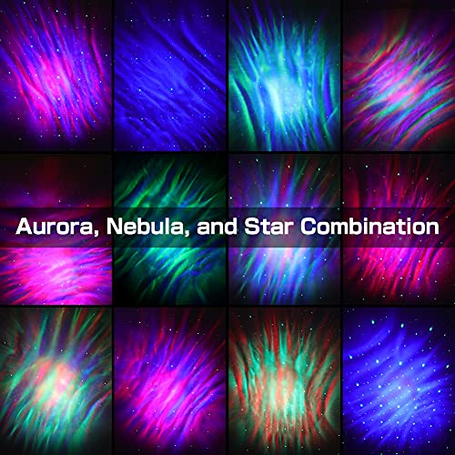 Aurora Light Star Projector with Bluetooth Music Speaker, Timer, Remote Control