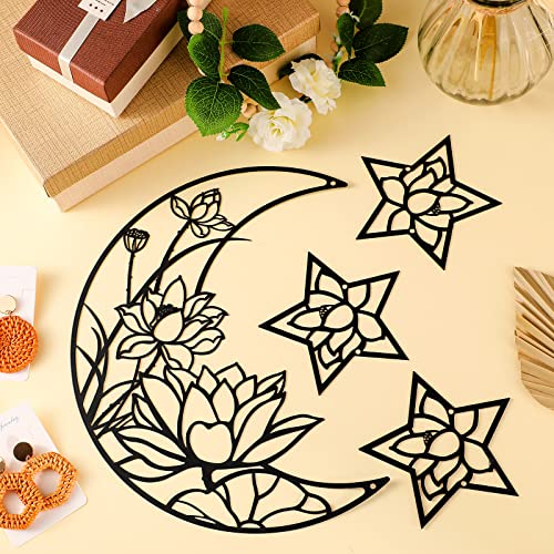 4 Pieces Moon Phase Boho Wall Decoration