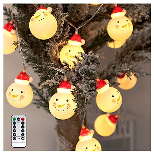 LED Christmas String Lights, Waterproof Battery Operated w/ 8 Flashing Modes