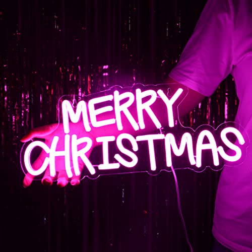 Merry Christmas LED Neon Sign Decoration