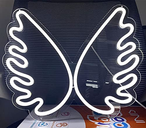 Angel Wing Led Neon Signs(16 x 13 inch) for Bedroom Decoration