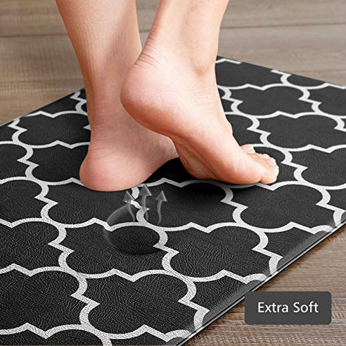 [2 PCS] Kitchen Cushioned Anti-Fatigue Floor Mat, Heavy Duty PVC Ergonomic