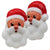 2 Pcs Christmas Santa Porch Light Covers