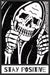 Stay Positive Skull Decor Sign - Funny Creepy Spooky Decor For Goth Grunge Room Wall Decor