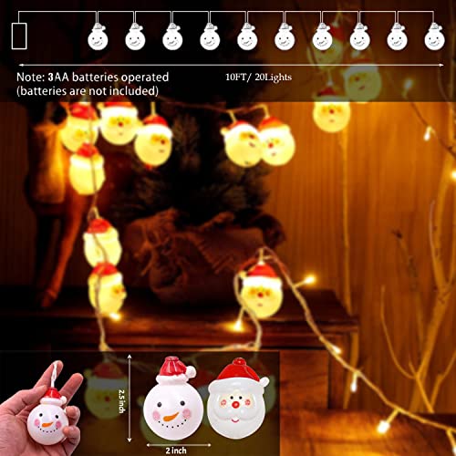 LED Christmas String Lights, Waterproof Battery Operated w/ 8 Flashing Modes