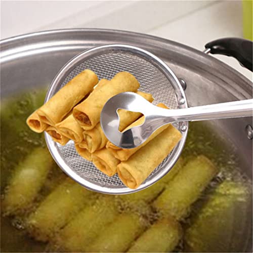 Stainless Steel Fried Food Oil Scoop Kitchen Gadget & Barbecue Brush