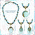 Turquoise Bohemia Necklace 4 Pieces Set for Women