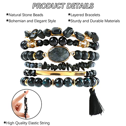 Bohemian Charm  Stone Beaded Bracelet for Women