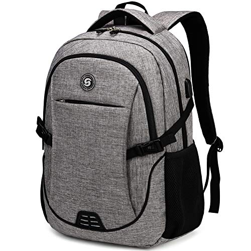 Anti Theft Laptop/Travel Backpacks Bookbag w/ USB Charging Port Fits 15.6 Inch Laptop