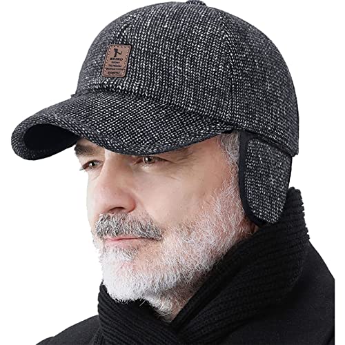 Adjustable Warm Winter Hats for Men Earflaps Thicken 55-60CM