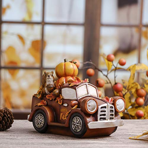 Pre Lit Pumpkin Truck Fall Decorations