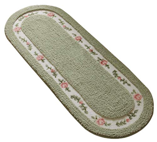 Rose Flower Area Rugs Non Slip Door Mat 17.71x49.21 Inch