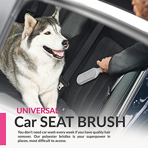 Pet Hair Remover for Couch Furniture Clothing Car Seat Carpet Pet Bed- Double-Sided Brush