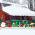 Believe Christmas Banner w/ Santa Claus and Snowman